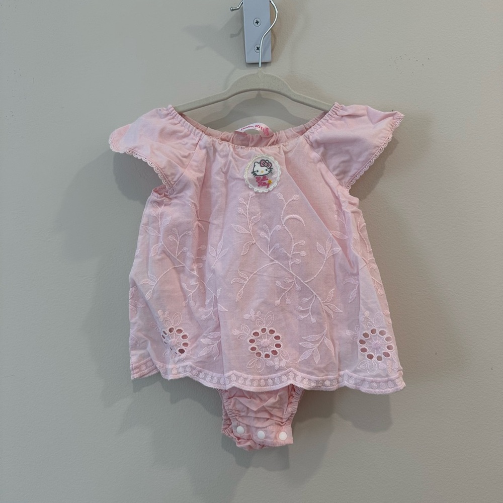 Sanrio Hello Kitty Embroidered Baby Dress with Bloomers size 3-6m